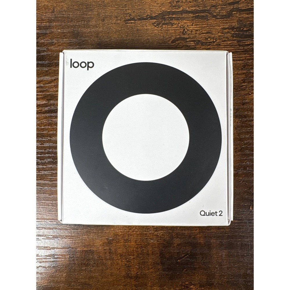 Loop Quiet 2 Noise Reduction Earplugs Reusable Silicone Sleep Focus White Black